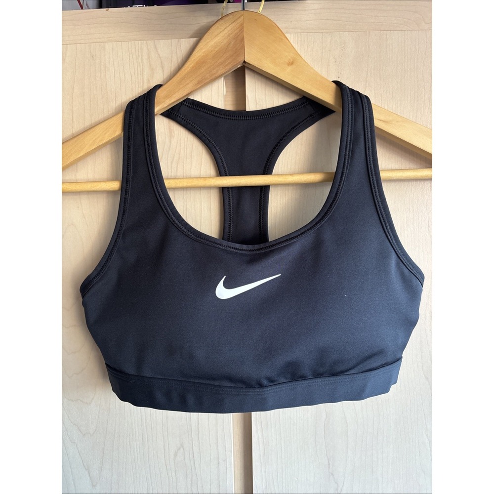 Nike Victory Black Padded Medium-Impact Sports Bra (AH8645-010) Size XS